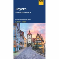 BUNDESLÄNDERKARTE DEUTSCHLAND 12 BAYERN 1:300.000 - Straßenkarte^ Straßenkarten|Straßenkarten