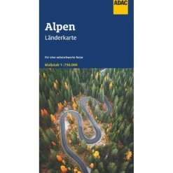 LÄNDERKARTE ALPEN 1:750.000 - Straßenkarte^ Straßenkarten|Straßenkarten