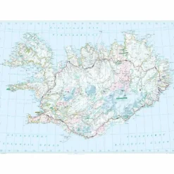 LÄNDERKARTE ISLAND 1:600.000 - Straßenkarte^ Straßenkarten|Straßenkarten