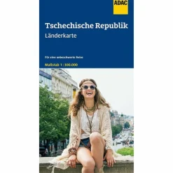 ADAC LÄNDERKARTE TSCHECHISCHE REPUBLIK 1:300 000 - Straßenkarte^ Straßenkarten|Straßenkarten