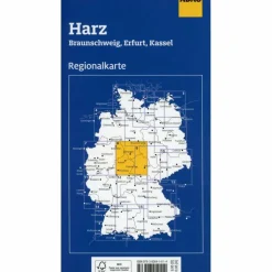 ADAC REGIONALKARTE BLATT 8  HARZ, BRAUNSCHWEIG, ERFURT, KASS - Straßenkarte^ Straßenkarten|Straßenkarten