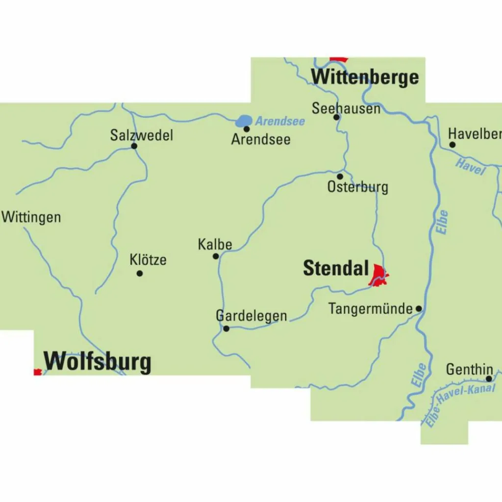 ADFC REGIONALKARTE ALTMARK MIT TOURENVORSCHLÄGEN, 1:75.000 - Fahrradkarte^ Fahrradkarten|Fahrradkarten