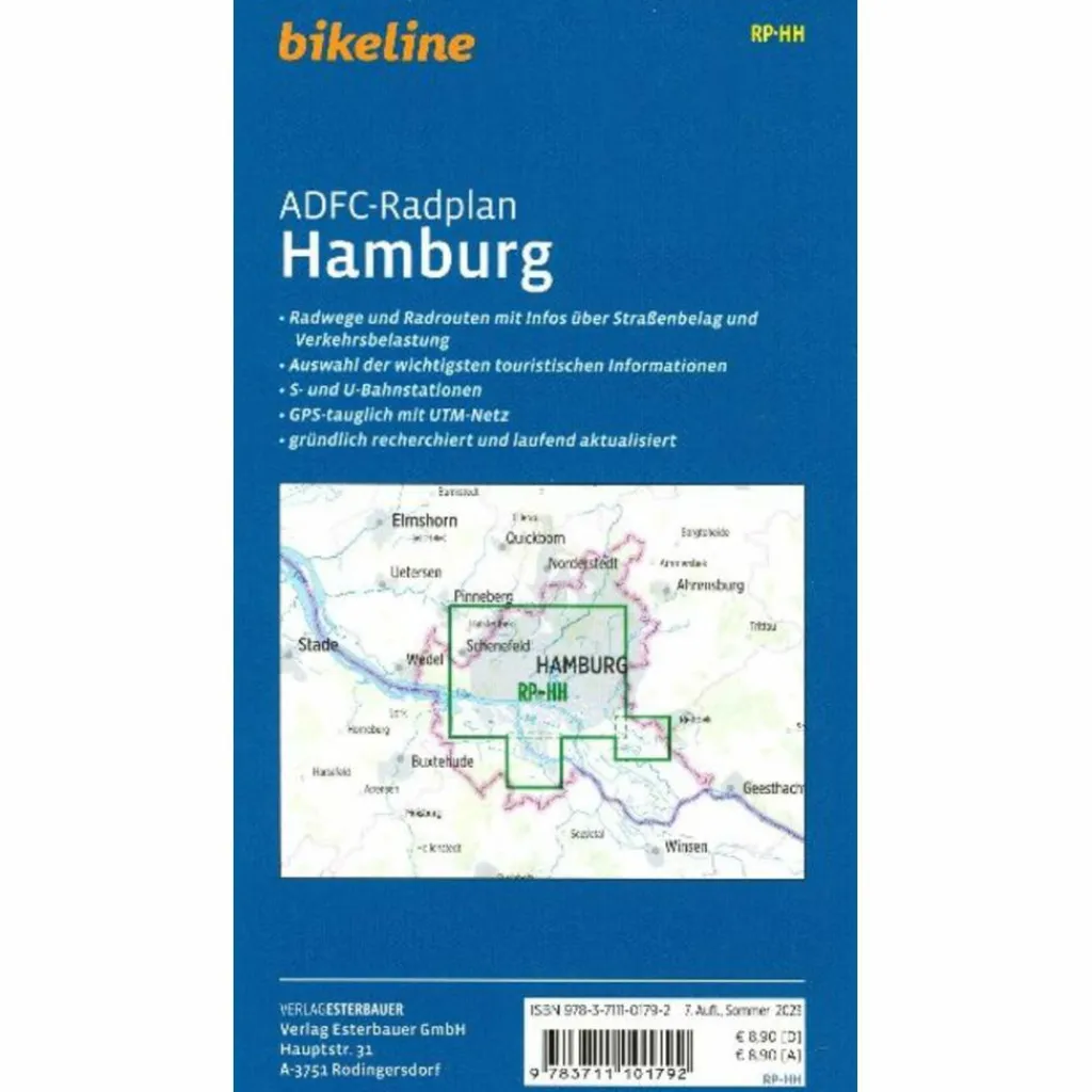 Fahrradkarten|Fahrradkarten*ADFC-RADPLAN HAMBURG - Fahrradkarte
