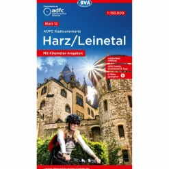 Fahrradkarten|Fahrradkarten*ADFC-RADTOURENKARTE 12 HARZ /LEINETAL 1:150.000 - Fahrradkarte