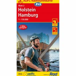 Fahrradkarten|Fahrradkarten*ADFC-RADTOURENKARTE 2 HOLSTEIN HAMBURG 1:150.000 - Fahrradkarte