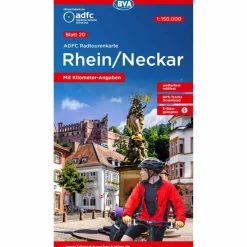 Fahrradkarten|Fahrradkarten*ADFC-RADTOURENKARTE 20 RHEIN /NECKAR 1:150.000 - Fahrradkarte