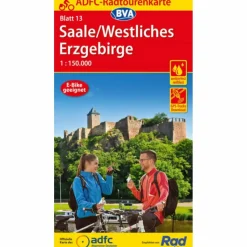 Fahrradkarten|Fahrradkarten*ADFC-RADTOURENKARTE 13 SAALE /WESTLICHES ERZGEBIRGE - Fahrradkarte