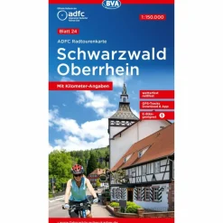 Fahrradkarten|Fahrradkarten*ADFC-RADTOURENKARTE 24 SCHWARZWALD OBERRHEIN 1:150.000 - Fahrradkarte