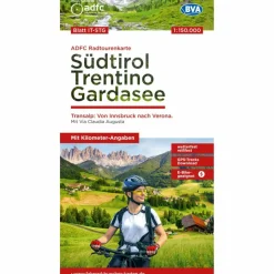 Fahrradkarten|Fahrradkarten*ADFC-RADTOURENKARTE IT-STG SÜDTIROL, TRENTINO, GARDASEE - Fahrradkarte