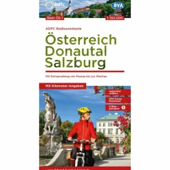 ADFC-RADTOURENKARTE ÖS1 ÖSTERREICH DONAUTAL SALZBURG - Fahrradkarte^ Fahrradkarten|Fahrradkarten