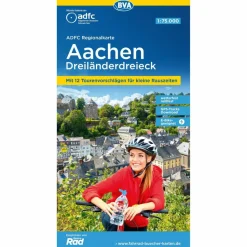 Fahrradkarten|Fahrradkarten*ADFC-REGIONALKARTE AACHEN DREILÄNDERECK, 1:75.000 - Fahrradkarte