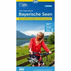 ADFC-REGIONALKARTE BAYERISCHE SEEN, 1:75.000 - Fahrradkarte^ Fahrradkarten|Fahrradkarten