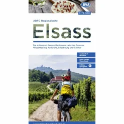 ADFC-REGIONALKARTE ELSASS, 1:75.000 - Fahrradkarte^ Fahrradkarten|Fahrradkarten