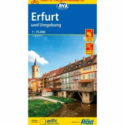 ADFC-REGIONALKARTE ERFURT UND UMGEBUNG - Fahrradkarte^ Fahrradkarten|Fahrradkarten