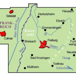 Fahrradkarten|Fahrradkarten*ADFC-REGIONALKARTE FREIBURG UND UMGEBUNG 1:75.000 - Fahrradkarte