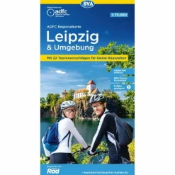 ADFC-REGIONALKARTE LEIPZIG UND UMGEBUNG, 1:75.000 - Fahrradkarte^ Fahrradkarten|Fahrradkarten