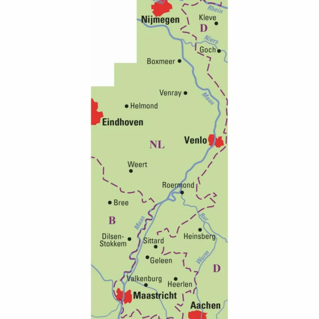 Fahrradkarten|Fahrradkarten*ADFC-REGIONALKARTE LIMBURG, 1:75.000 - Fahrradkarte