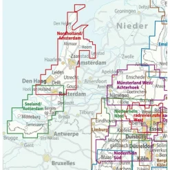 ADFC-REGIONALKARTE NORD-HOLLAND AMSTERDAM - Fahrradkarte^ Fahrradkarten|Fahrradkarten