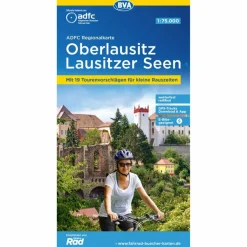 Fahrradkarten|Fahrradkarten*ADFC-REGIONALKARTE OBERLAUSITZ - LAUSITZER SEEN, 1:75.000 - Fahrradkarte