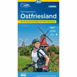 ADFC-REGIONALKARTE OSTFRIESLAND, 1:75.000 - Fahrradkarte^ Fahrradkarten|Fahrradkarten