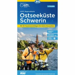 Fahrradkarten|Fahrradkarten*ADFC-REGIONALKARTE OSTSEEKÜSTE SCHWERIN, 1:75.000 - Fahrradkarte