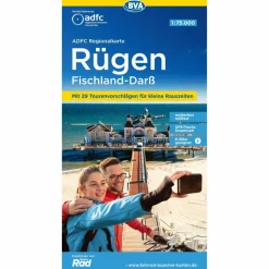 Fahrradkarten|Fahrradkarten*ADFC-REGIONALKARTE RÜGEN FISCHLAND-DARß, 1:75.000 - Fahrradkarte