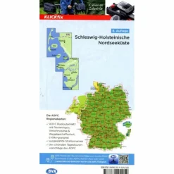 Fahrradkarten|Fahrradkarten*ADFC-REGIONALKARTE SCHLESWIG-HOLSTEINISCHE NORDSEEKÜSTE - Fahrradkarte