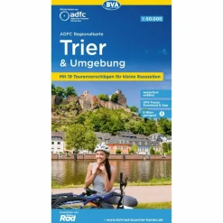 ADFC-REGIONALKARTE TRIER UND UMGEBUNG - Fahrradkarte^ Fahrradkarten|Fahrradkarten