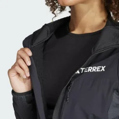 Adidas TERREX TECHROCK HOODED WIND FLEECE JACKET Damen - Fleecejacke^Damen Pullover Und Fleecepullover|Outdoorjacken