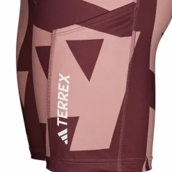 Adidas W 8INCH TIGHT ALL OVER PRINT Damen^Damen Outdoorhosen