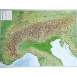 Wandkarten Und Poster*ALPEN RELIEFKARTE 77X57 - Poster