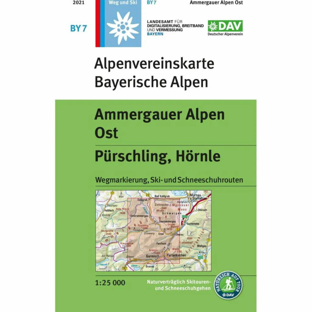 AMMERGAUER ALPEN OST, PÜRSCHLING, HÖRNLE - Wanderkarte^ Wanderkarten Und Winterkarten|Wanderkarten Und Winterkarten
