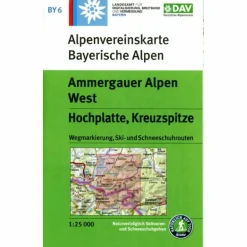 AMMERGAUER ALPEN WEST, HOCHPLATTE, KREUZSPITZE^ Wanderkarten Und Winterkarten|Wanderkarten Und Winterkarten