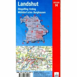 Wanderkarten Und Winterkarten|Wanderkarten Und Winterkarten*ATK100-14 LANDSHUT (AMTLICHE TOPOGRAPHISCHE KARTE 1:100000) - Wanderkarte