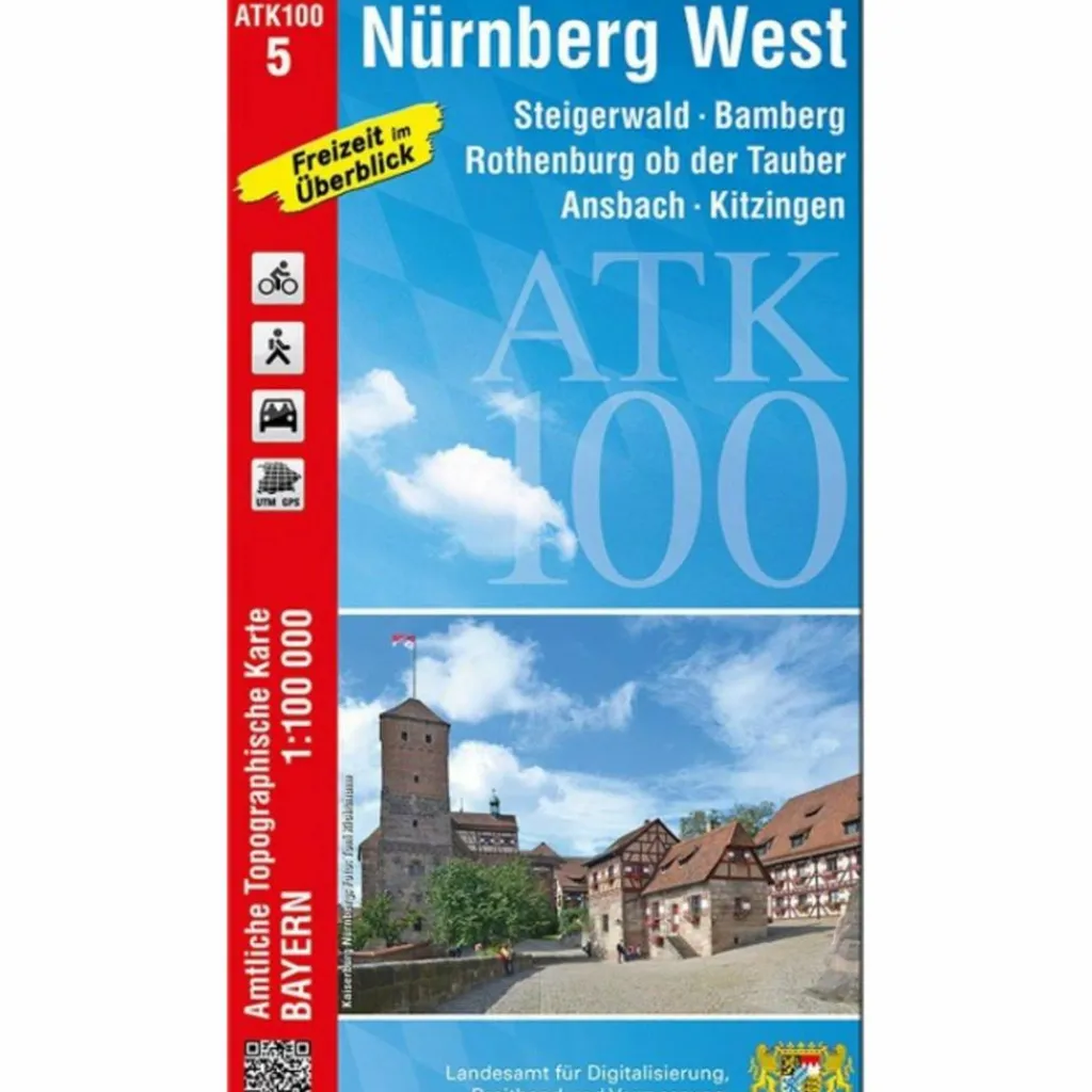 Wanderkarten Und Winterkarten|Wanderkarten Und Winterkarten*ATK100-5 NÜRNBERG WEST (AMTLICHE TOPOGRAPHISCHE KARTE) - Wanderkarte