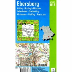 Fahrradkarten|Wanderkarten Und Winterkarten*ATK25-O13 EBERSBERG (AMTLICHE TOPOGRAPHISCHE KARTE 1:25000) - Wanderkarte