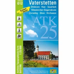 ATK25-O12 VATERSTETTEN (AMTLICHE TOPOGRAPHISCHE KARTE) - Wanderkarte^ Fahrradkarten|Wanderkarten Und Winterkarten