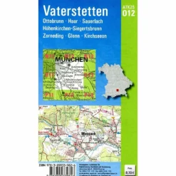 ATK25-O12 VATERSTETTEN (AMTLICHE TOPOGRAPHISCHE KARTE) - Wanderkarte^ Fahrradkarten|Wanderkarten Und Winterkarten