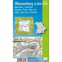 Fahrradkarten|Wanderkarten Und Winterkarten*ATK25-O14 WASSERBURG A.INN - Wanderkarte