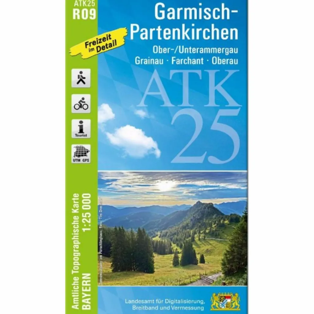 ATK25-R09 GARMISCH-PARTENKIRCHEN - Wanderkarte^ Fahrradkarten|Wanderkarten Und Winterkarten