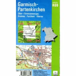 ATK25-R09 GARMISCH-PARTENKIRCHEN - Wanderkarte^ Fahrradkarten|Wanderkarten Und Winterkarten