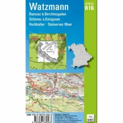 ATK25-R16 WATZMANN (AMTLICHE TOPOGRAPHISCHE KARTE 1:25000) - Wanderkarte^ Wanderkarten Und Winterkarten|Wanderkarten Und Winterkarten