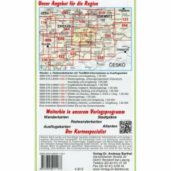 AUE, SCHNEEBERG LICHTENSTEIN UND UMGEBUNG - Wanderkarte^ Fahrradkarten|Wanderkarten Und Winterkarten