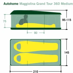 Autohome MAGGIOLINA GRAND TOUR 360 MEDIUM - Dachzelt^ Autodachzelte Und Dachträger
