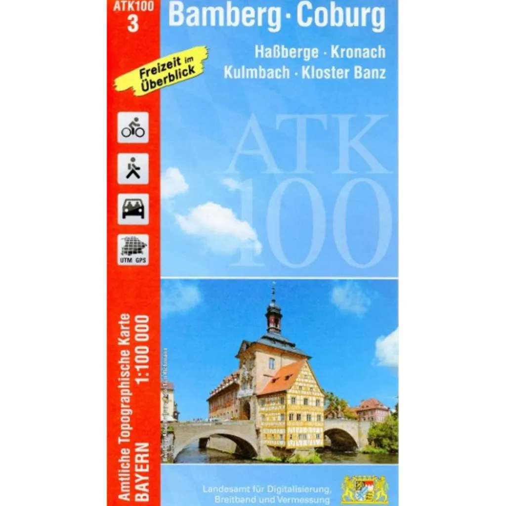 BAMBERG-COBURG 1:100 000^ Fahrradkarten|Wanderkarten Und Winterkarten
