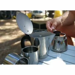 Basic Nature ESPRESSO MAKER EDELSTAHL - Kaffeepresse^ Kaffee Equipment|Campingtöpfe Und Campinggeschirr