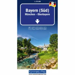 BAYERN (SÜD) NR. 8 REGIONALKARTE DEUTSCHLAND 1:275 000 - Straßenkarte^ Straßenkarten|Straßenkarten