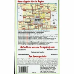 BERLIN UND UMGEBUNG - Wanderkarte^ Fahrradkarten|Wanderkarten Und Winterkarten