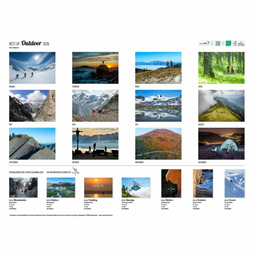 BEST OF OUTDOOR 2026 - Kalender^ Kalender
