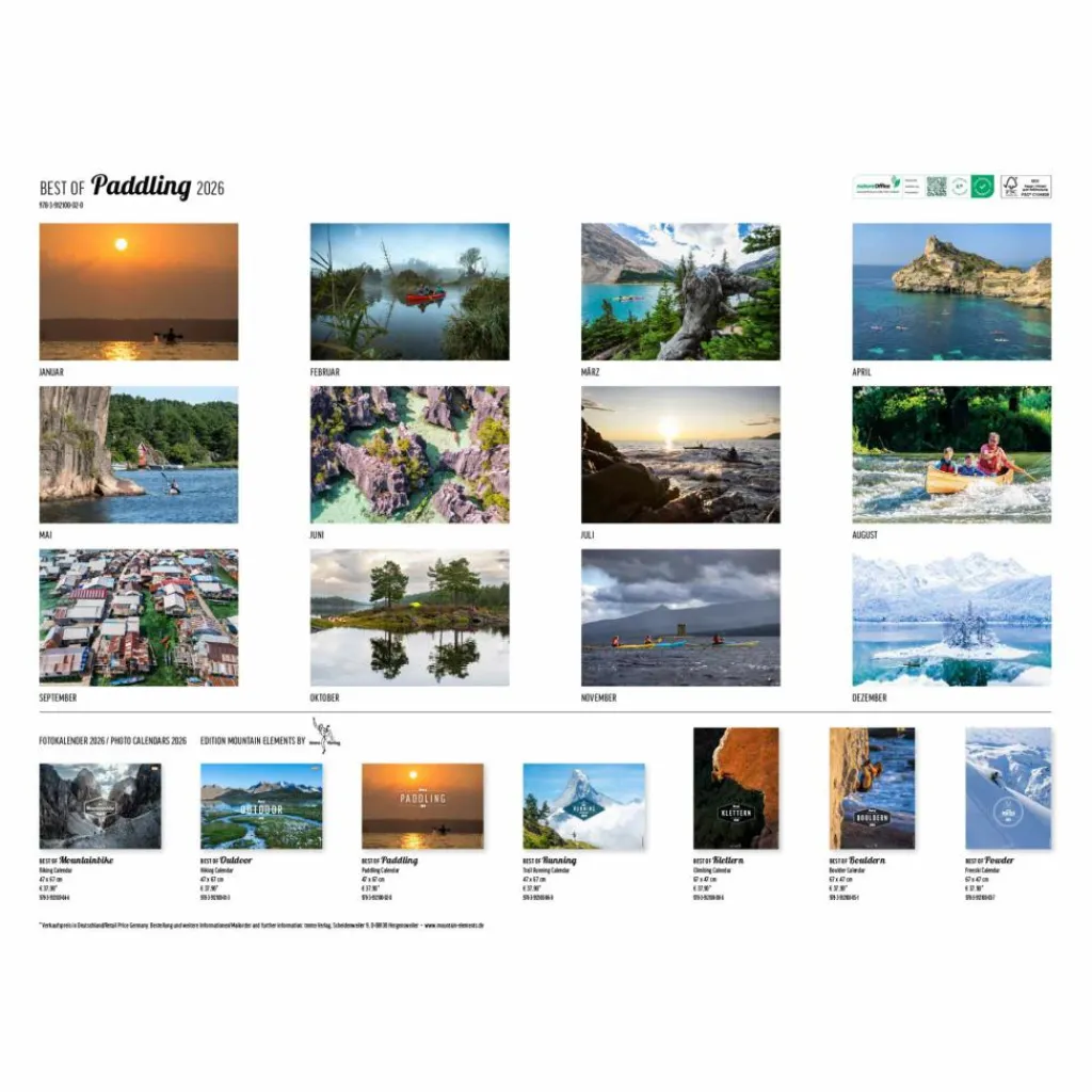 Kalender*BEST OF PADDLING 2026 - Kalender